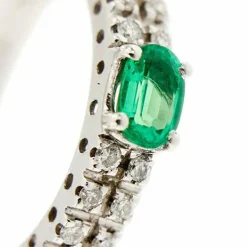 Bague émeraude et diamant