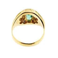 Bague émeraude et diamant