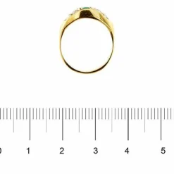 Bague émeraude et diamant