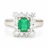 Bague Émeraude et Diamants, Vintage