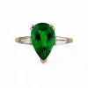 Bague émeraude et diamants or jaune