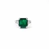 Bague émeraude et diamants
