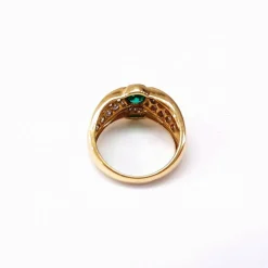 Bague émeraude et diamants