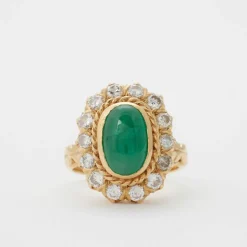 Bague émeraude et diamants