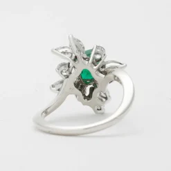 Bague émeraude et diamants