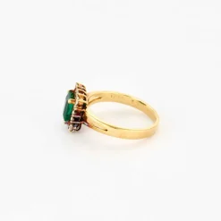 Bague émeraude et diamants