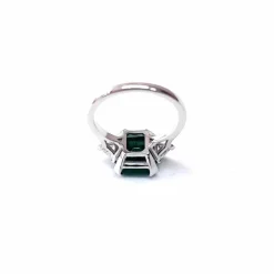 Bague émeraude et diamants