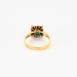 Bague émeraude et diamants