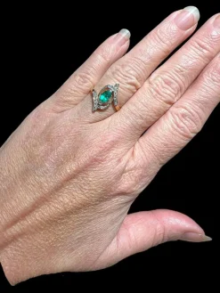 Bague émeraude et
