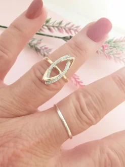 Bague Moderne Diamants Or 2 tons