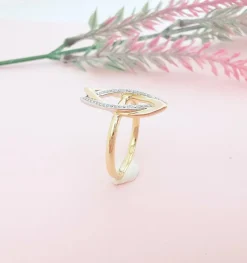 Bague Moderne Diamants Or 2 tons