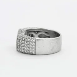 Bague Moderniste Saphirs Diamants