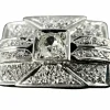 Bague modèle Tank or blanc diamants