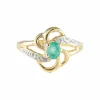 Bague Mouvementée Emeraude