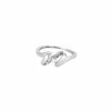 Bague Mouvementée or blanc