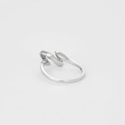 Bague Mouvementée or blanc