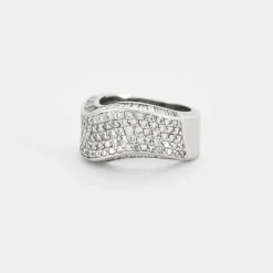 Bague mouvementée Or gris Diamants