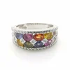 Bague multi-pierres précieuses