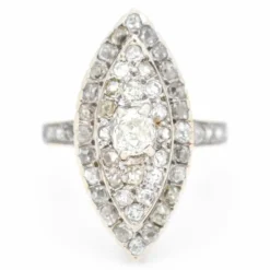 Bague Navette Diamants 4 carats