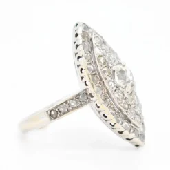 Bague Navette Diamants 4 carats