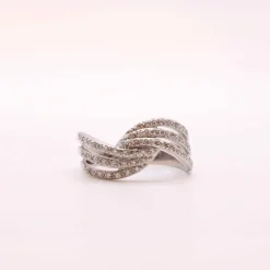 Bague Noeud de Diamants or blanc 18k