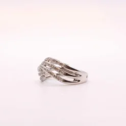 Bague Noeud de Diamants or blanc 18k