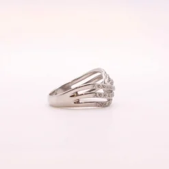 Bague Noeud de Diamants or blanc 18k