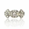 Bague noeud art déco diamants