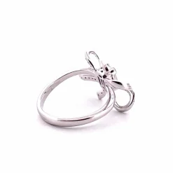 Bague Noeud en or blanc diamants
