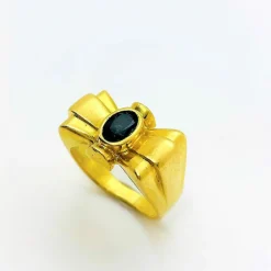 Bague Noeud Or Saphir