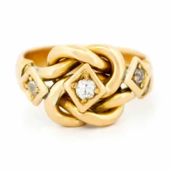 Bague nœud d'amour en diamant