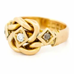 Bague nœud d'amour en diamant