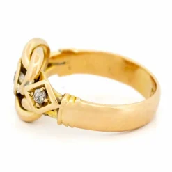 Bague nœud d'amour en diamant