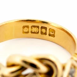 Bague nœud d'amour en diamant
