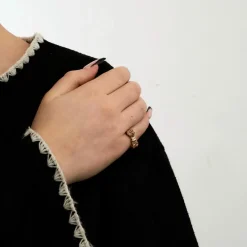 Bague Nœud Diamants et Rubis
