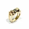 Bague nœud papillon en or rose et diamant