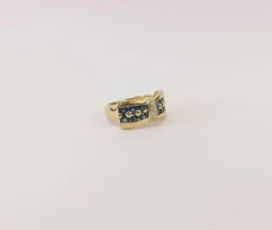 Bague nœud Saphir & Diamants