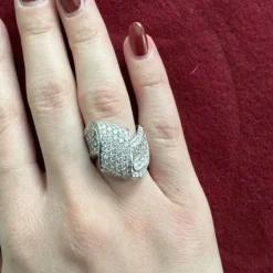 Bague Onde diamants