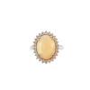Bague opale, diamants