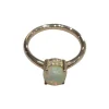 Bague opale et diamant