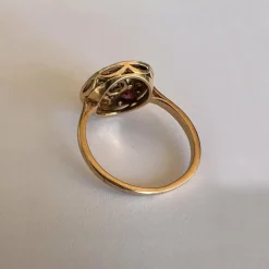 Bague Or Diamants et Rubis