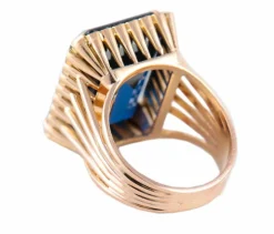 BAGUE OR & SPINELLE