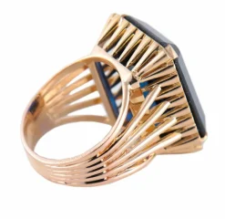BAGUE OR & SPINELLE