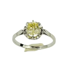 Bague Or avec Diamant Solitaire
