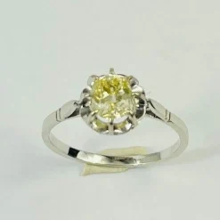 Bague Or avec Diamant Solitaire