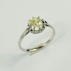 Bague Or avec Diamant Solitaire