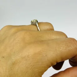 Bague Or avec Diamant Solitaire