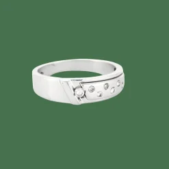 Bague or blanc