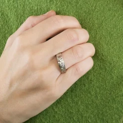 Bague or blanc