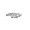 Bague or blanc 18 carats diamants